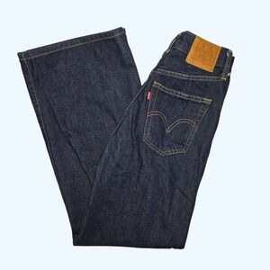Levis Premium Ribcage Wide Leg Jeans High Rise Womens 26 (Fits 29.5" Inseam)